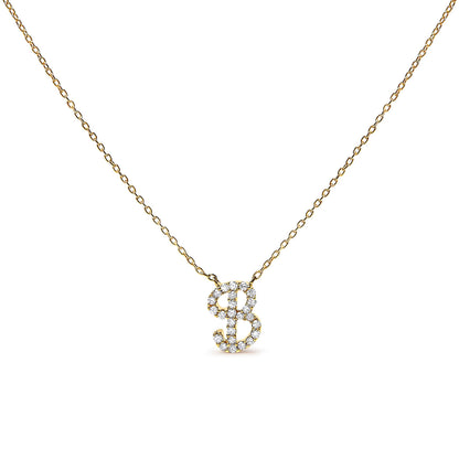 10K White Gold Diamond Accent "A" Initial Script Style Pendant Necklace by Bids.com