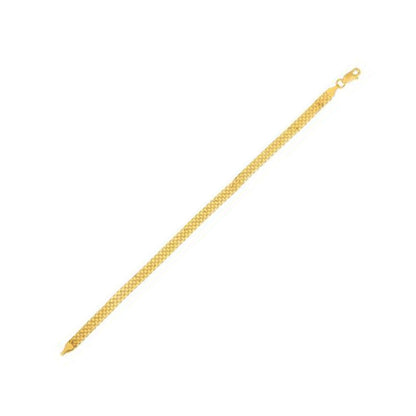 14k Yellow Gold Bismark Bracelet (4.70 mm)  DestGlow