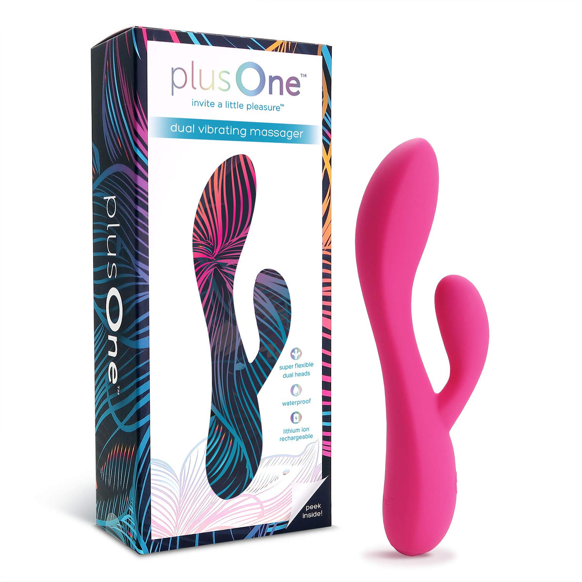 PlusOne Dual Vibrating Massager 1Ea by Pasteur Pharmacy