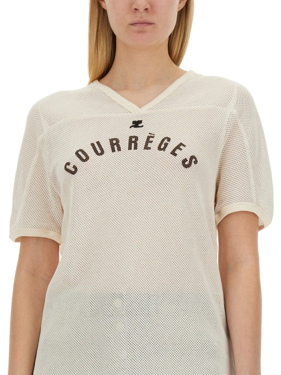 Courreges Women T-Shirt With Logo by Luosophy