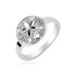 Sterling Silver Textured Sand Dollar Ring by Bids.com