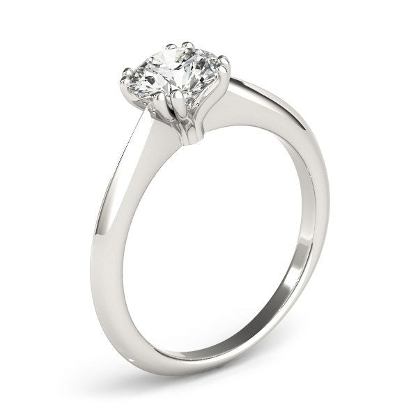 14k White Gold Double Prong Set Solitaire Diamond Engagement Ring (1 cttw) by Bids.com