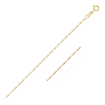 14k Yellow Gold Singapore Chain 0.6mm by Bids.com