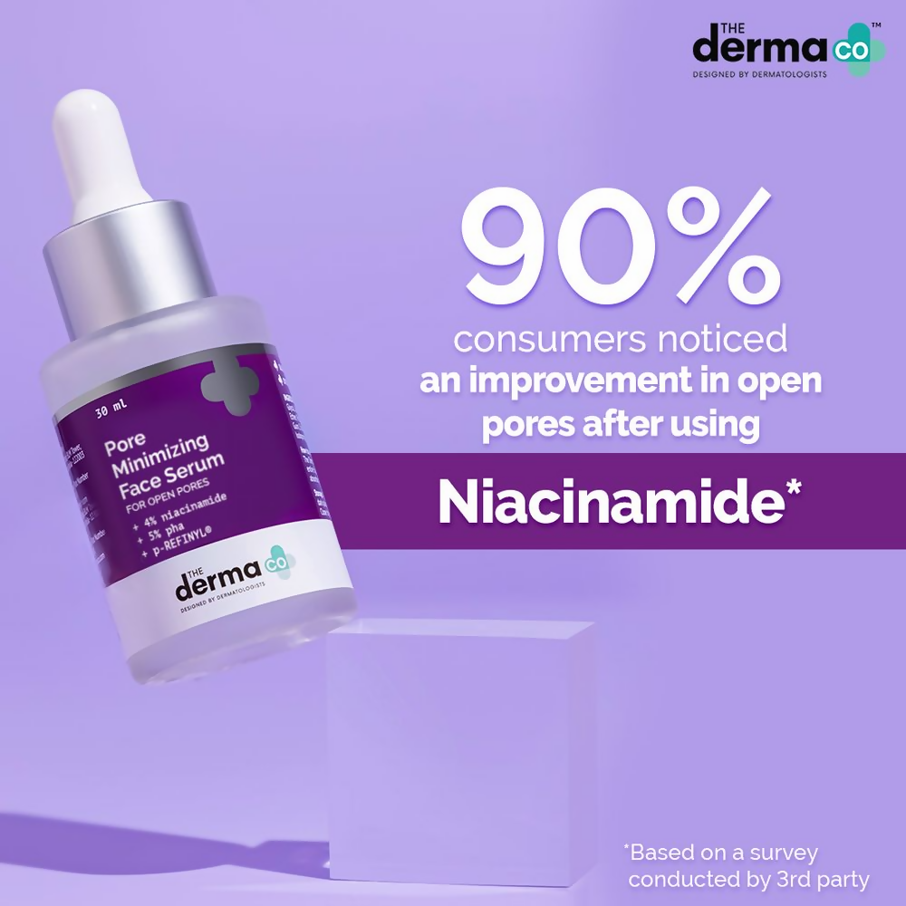 The Derma Co Pore Minimizing Face Serum with 4% Niacinamide, 5% PHA