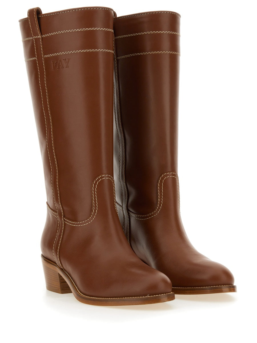 Fay Women Leather Boot by Luosophy