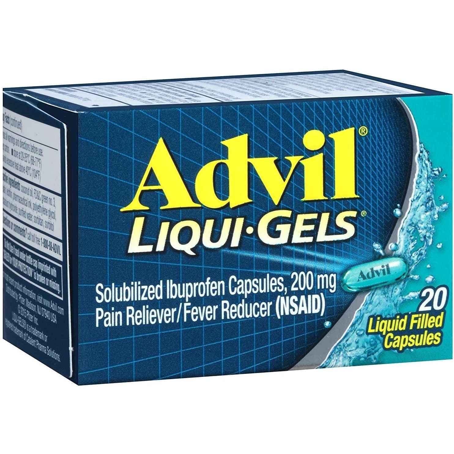 Advil Pain Reliever/Fever Reducer 200Mg Liqui-Gels 20Ct