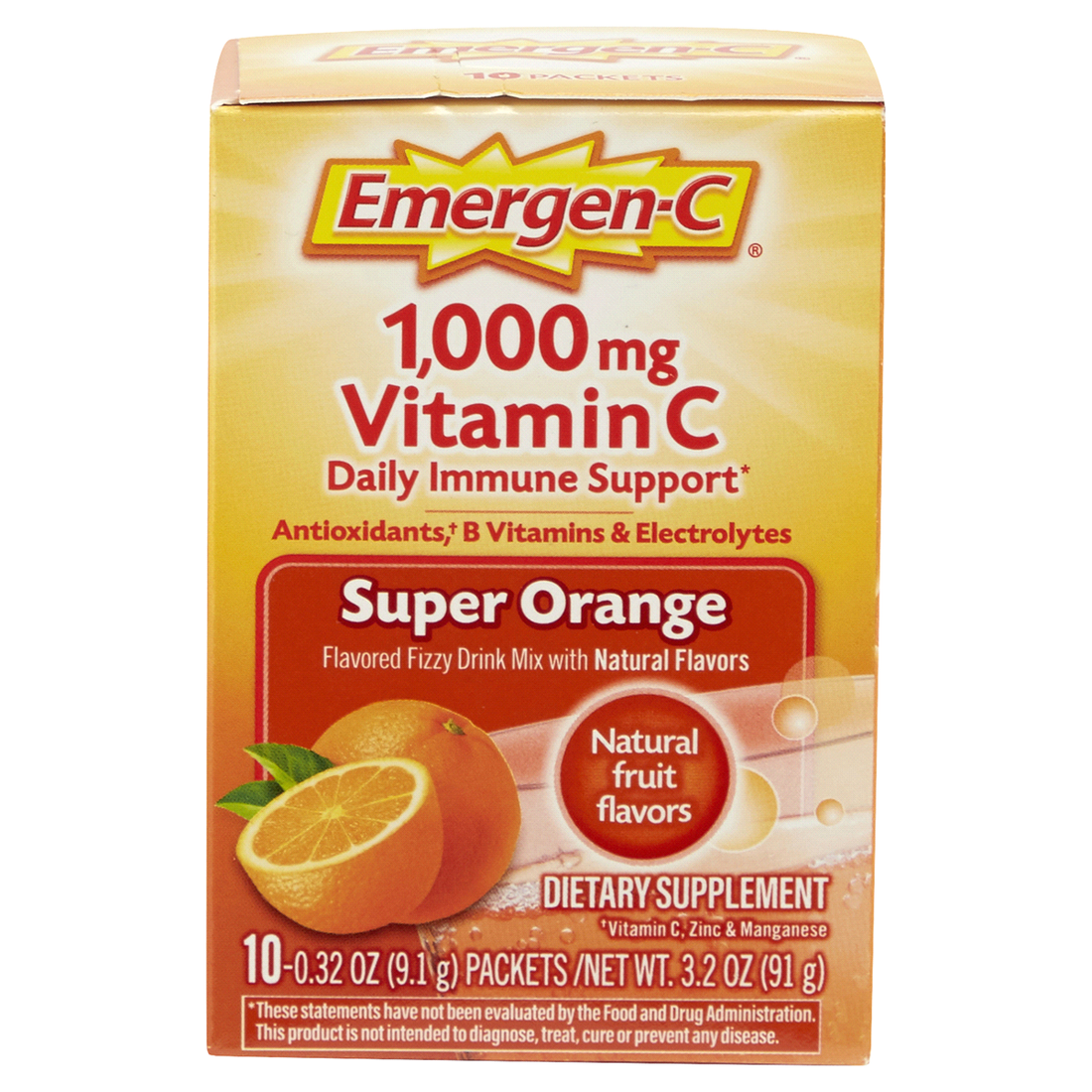 Best English Titles Option 1: The Optimized E-Commerce Title (Best for Search) Emergen-C Vitamin C 1000mg Powder, Immune Support Fizzy Drink Mix, Super Orange, 10 Packets by Pasteur Pharmacy