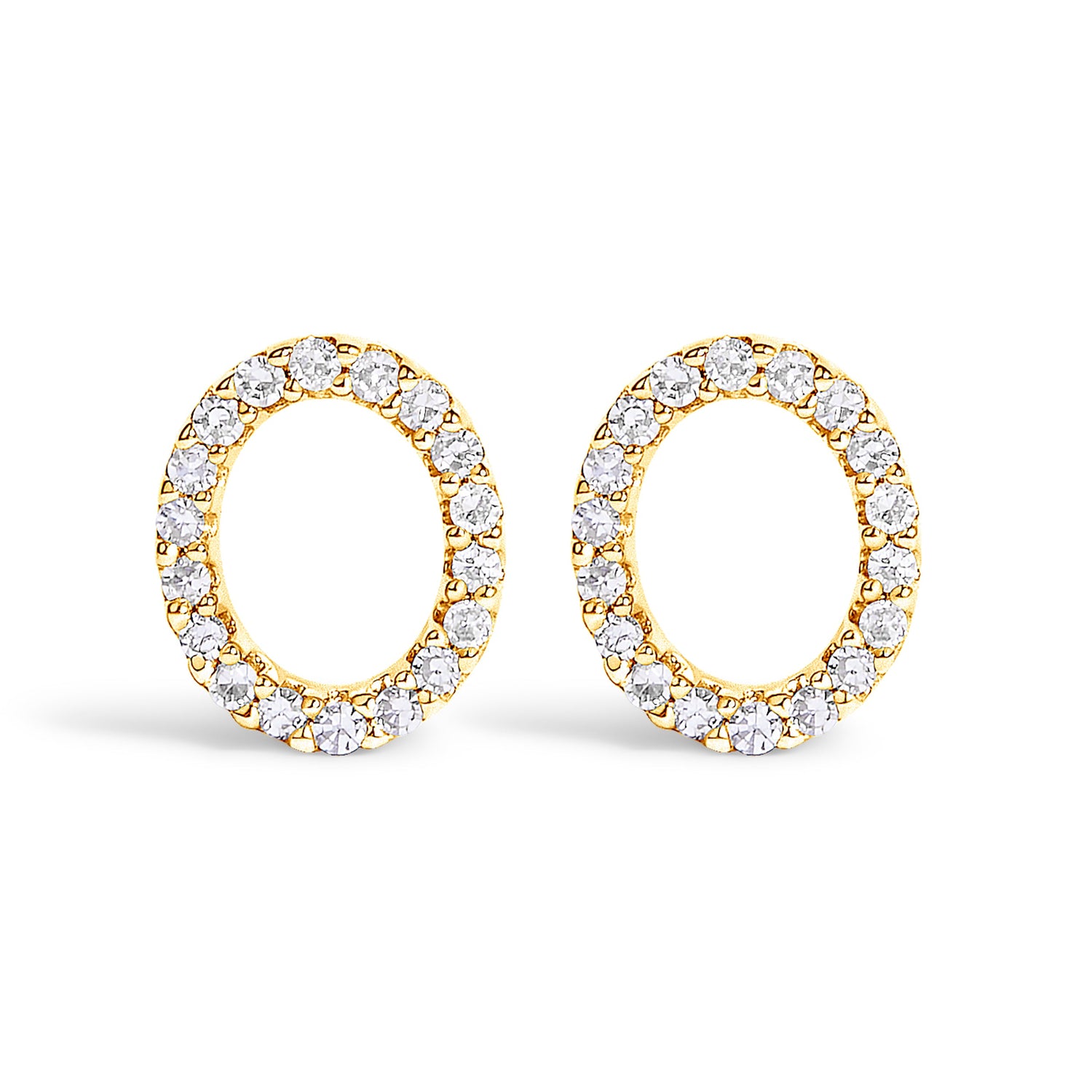 10K White Gold 1/10 Cttw Diamond Initial â€œAâ€ Stud Earring by Bids.com