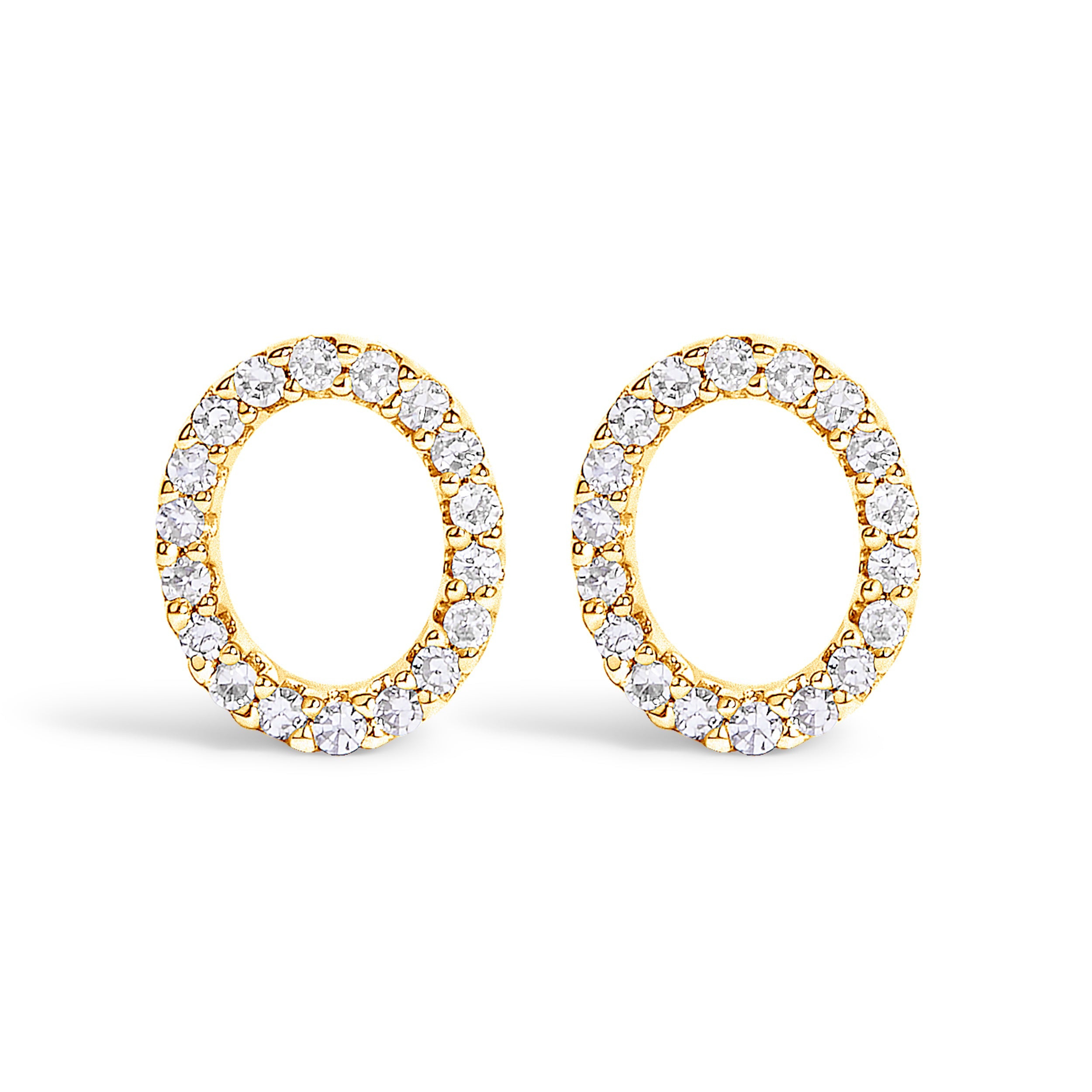10K White Gold 1/10 Cttw Diamond Initial â€œAâ€ Stud Earring by Bids.com