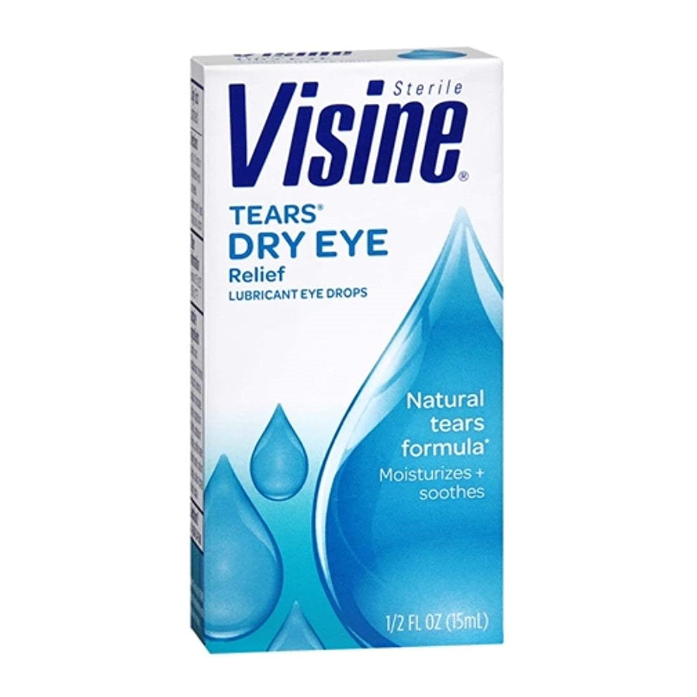 Visine Tears Dry Eye Relief 0.5 Fl Oz Box by Pasteur Pharmacy