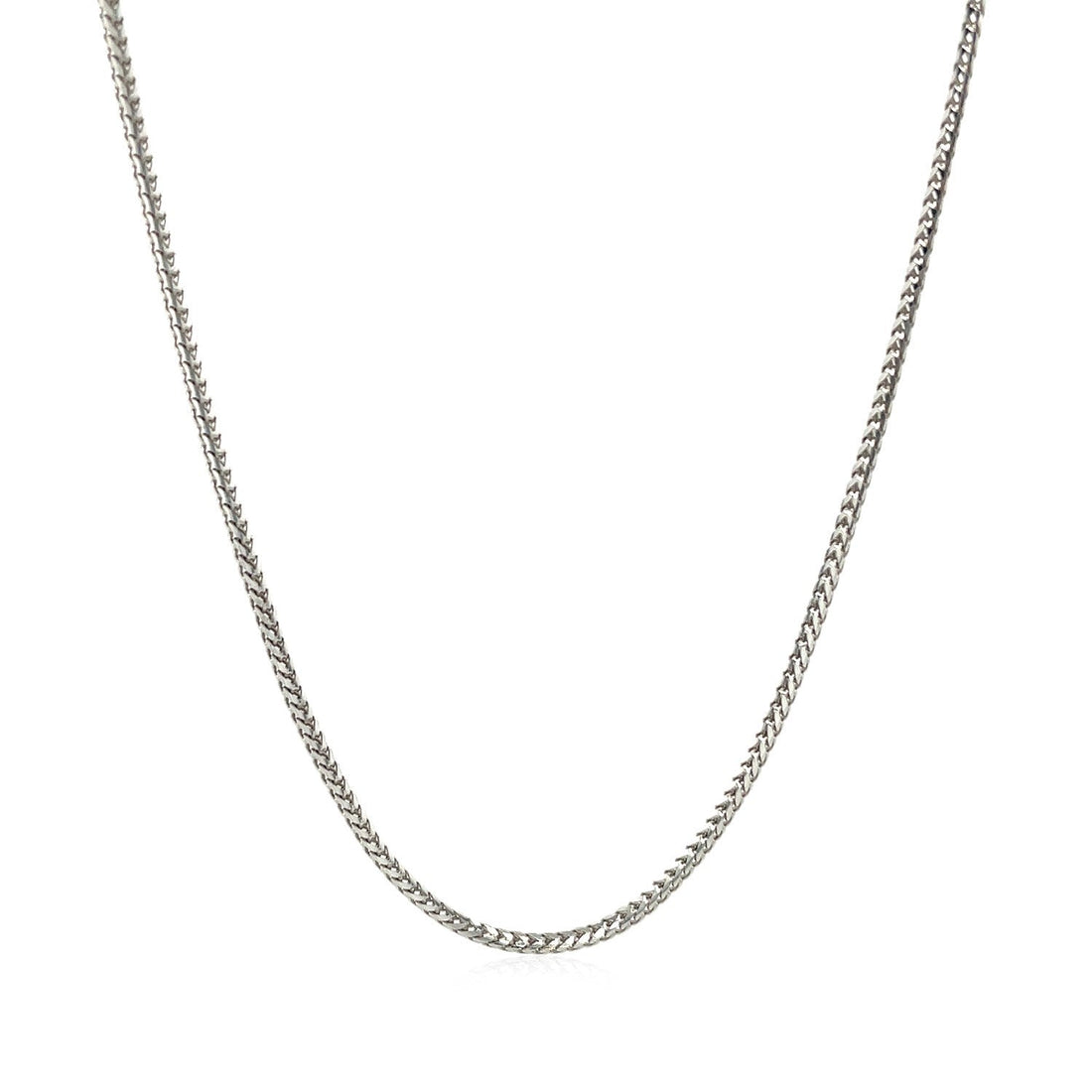 14k White Gold Franco Chain 1.2mm by Bids.com