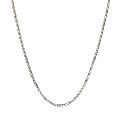 14k White Gold Franco Chain 1.2mm by Bids.com