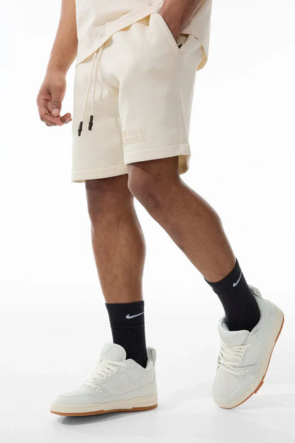 Jordan Craig Paradise Tonal Shorts - Bone by Denim Exchange