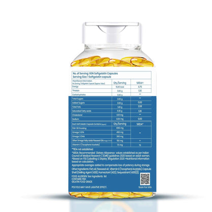 Dr. Morepen Omega-3 Deep Sea Fish Oil Triple Strength Softgels