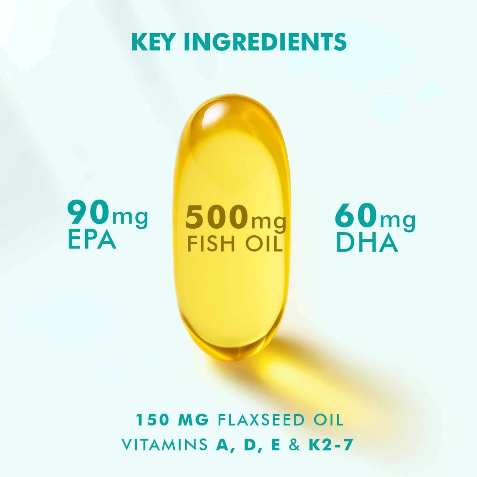 Dr. Morepen Omega-3 Deep Sea Fish Oil 500mg Softgels