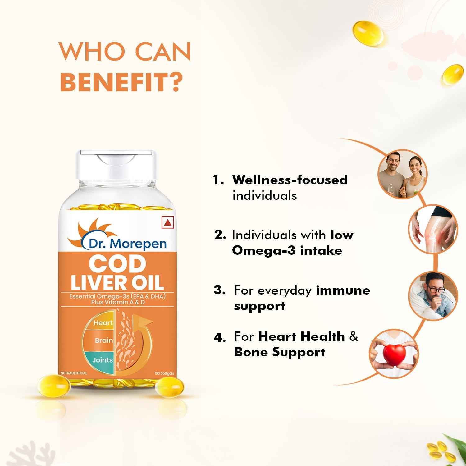 Dr. Morepen Cod Liver Oil Softgels