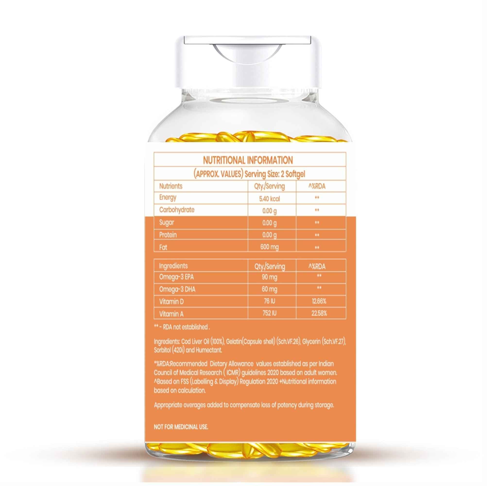 Dr. Morepen Cod Liver Oil Softgels