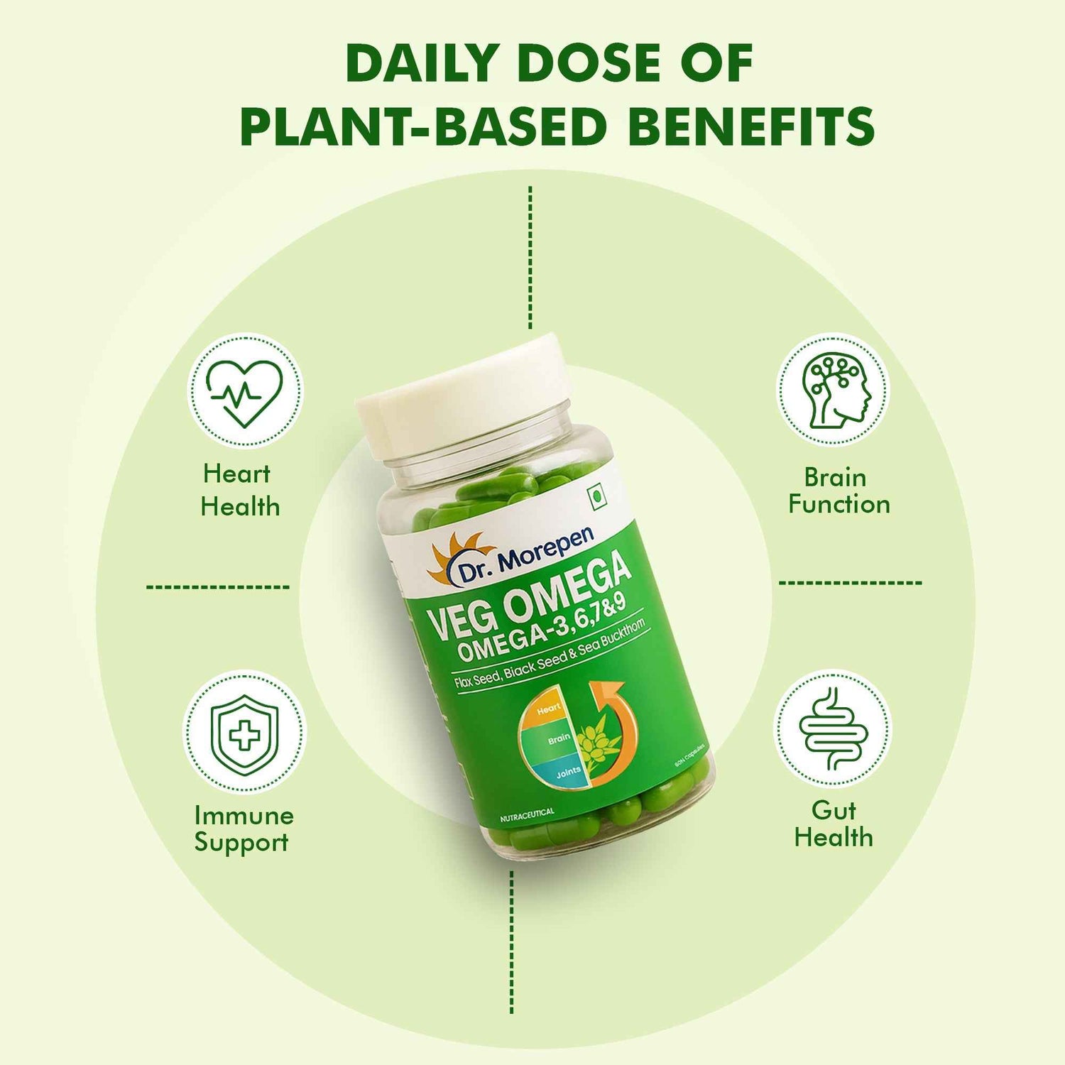 Dr. Morepen Veg-Omega Veg Capsules