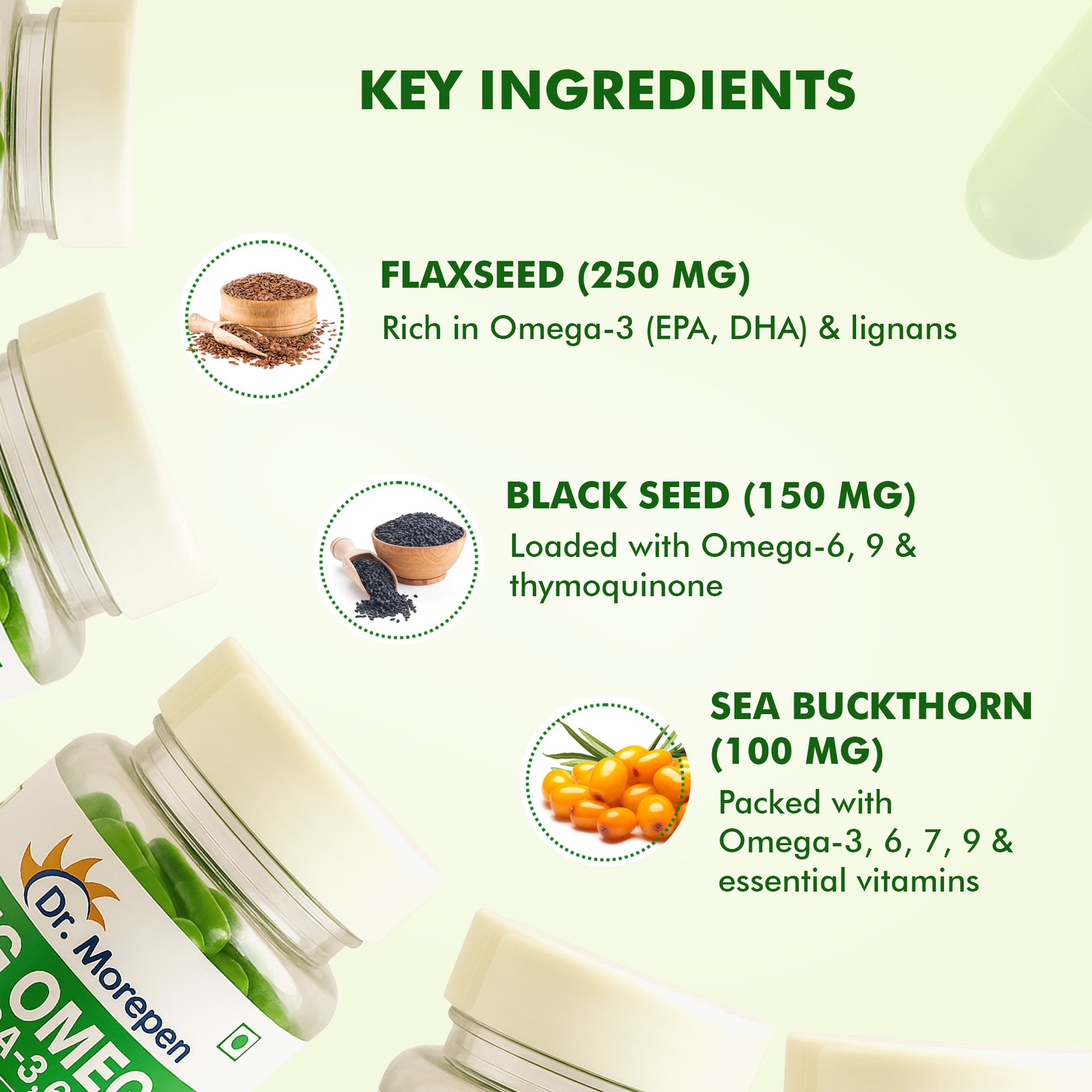 Dr. Morepen Veg-Omega Veg Capsules