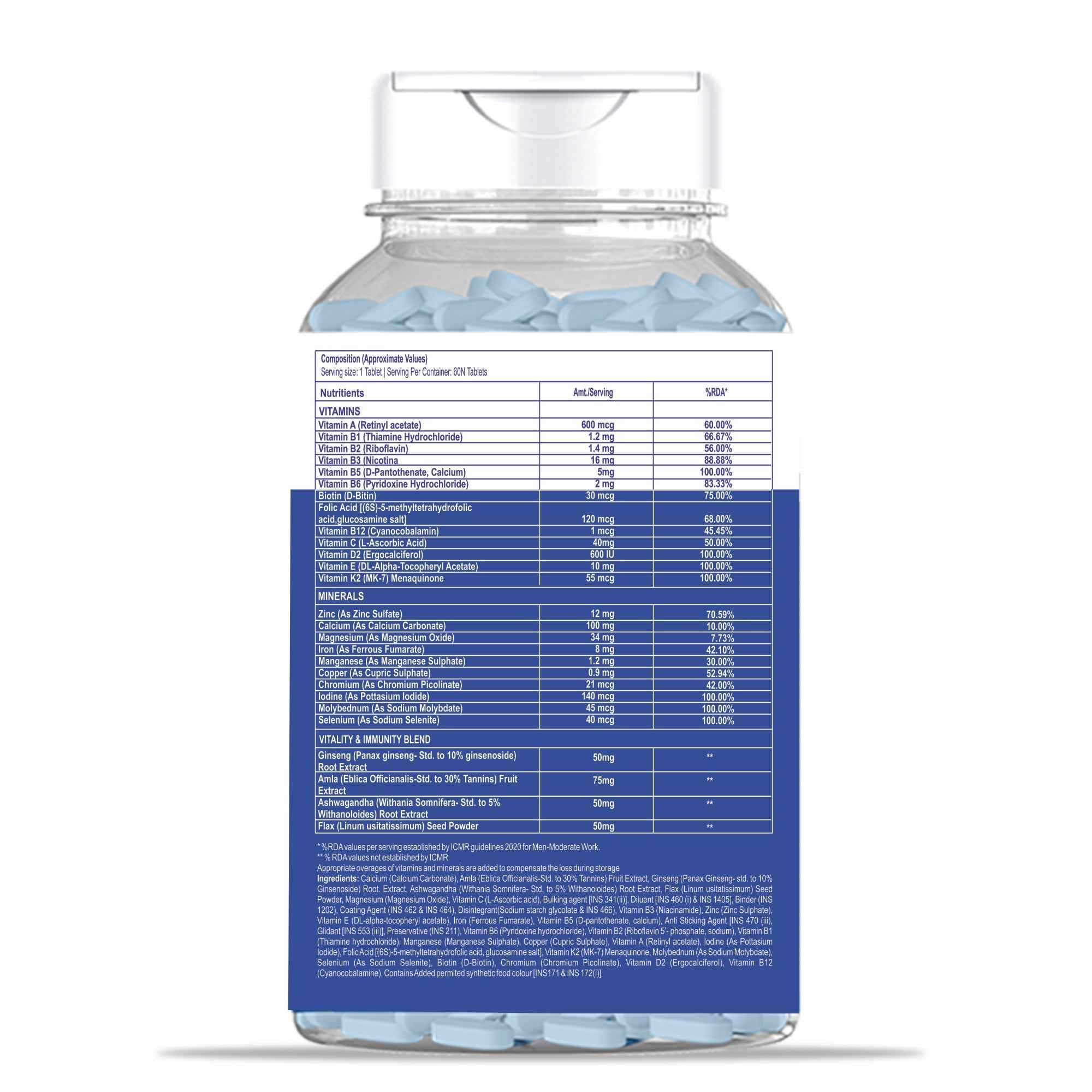 Dr. Morepen Multivitamins For Men With Omega 3 &amp; Herbs