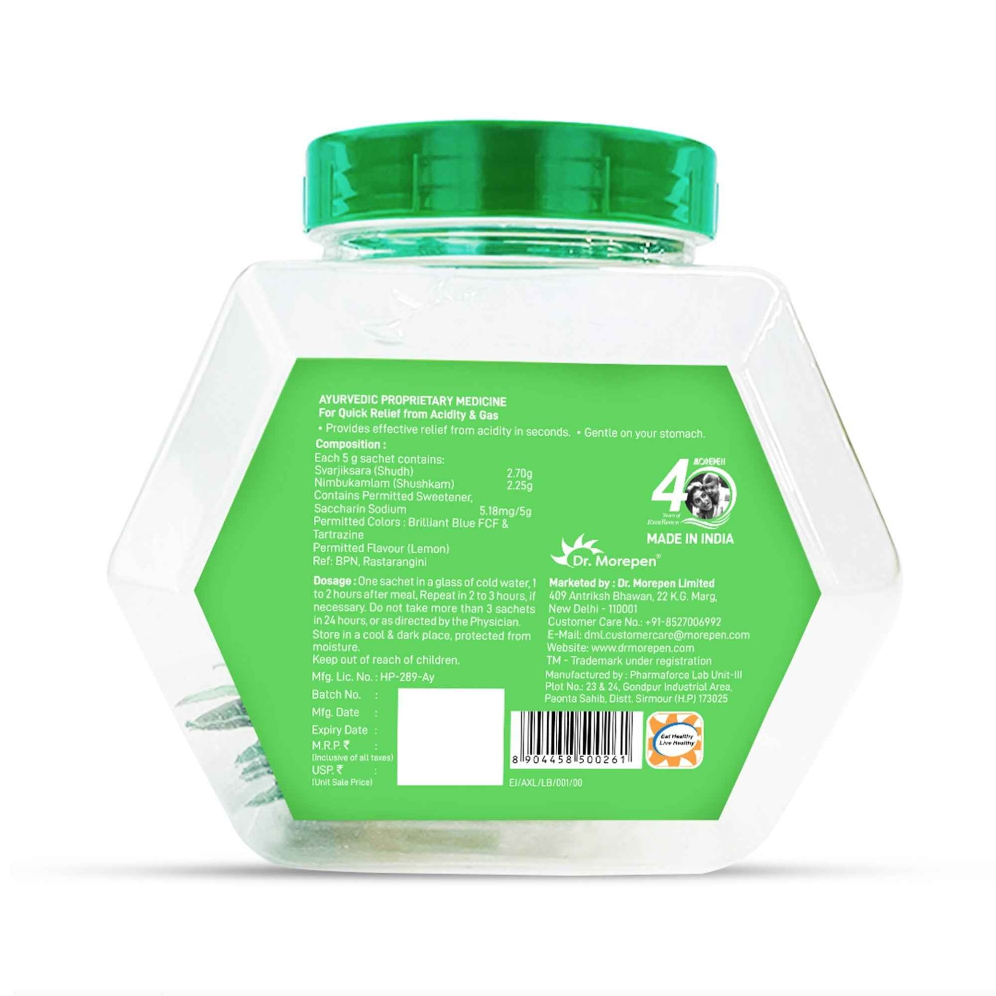 Dr. Morepen Acidity-X Fizz Sachets