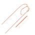 14k Rose Gold Adjustable Wheat Chain (1.00 mm)  DestGlow