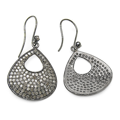 3.03 Carat Genuine Diamond .925 Sterling Silver Earrings by Bids.com