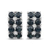 1.95 Carat Genuine Blue Sapphire and White Diamond .925 Sterling Silver Earrings  DestGlow