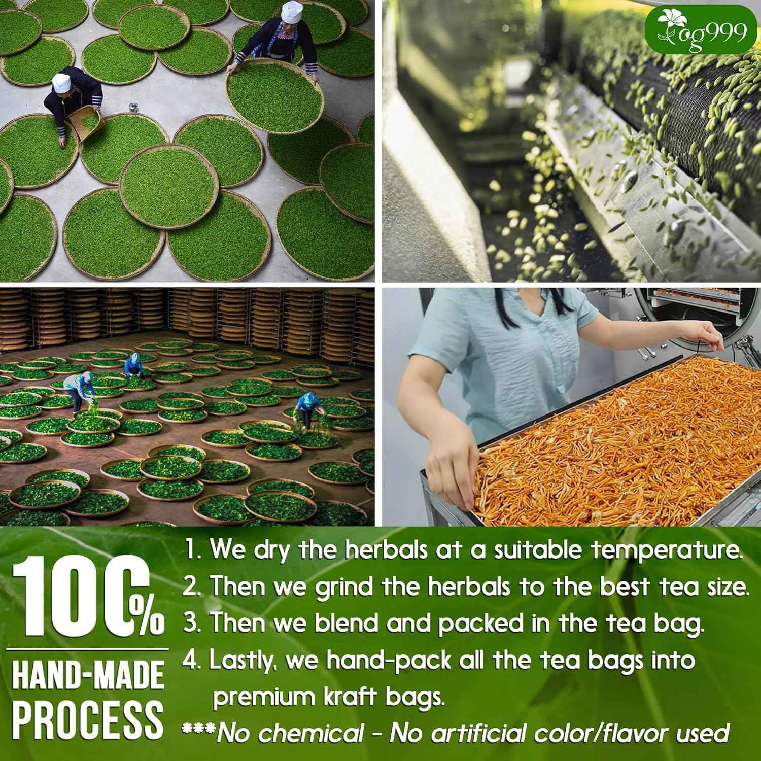 Premium Senna Peppermint Tea Bags. Relieves Constipation Natural Tea