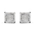 10K White Gold 1 1/4 Cttw Princess Diamond Composite Double Square and Halo Stud Earrings (I-J Color, I1-I2 Clarity) by Bids.com