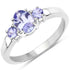 0.95 Carat Genuine Tanzanite .925 Sterling Silver Ring  DestGlow