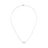 10K White Gold Bezel Set Princess Diamond 3 Stone Kite Shape and Station Necklace (H-I Color, SI2-I1 Clarity) - 18" Inches by Bids.com
