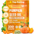 Premium Pumpkin Seed Oil Softgels with Saw Palmetto, 3000mg Per Serving, Cold Pressed, Pure Virgin Oil, Great Hair Support, Non-GMO, Gluten-Free, Vegan by FreshDrinkUS - Natural and Premium Herbal Tea