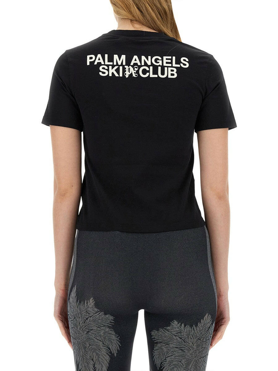 Palm Angels Women Palm Ski Club T-Shirt by Luosophy