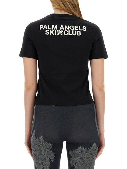 Palm Angels Women Palm Ski Club T-Shirt by Luosophy