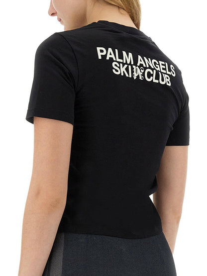 Palm Angels Women Palm Ski Club T-Shirt by Luosophy