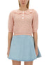 Alessandra Rich Women "Hearts" Jersey by Luosophy