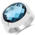 10.25 Carat Genuine London Blue Topaz .925 Sterling Silver Ring by Bids.com