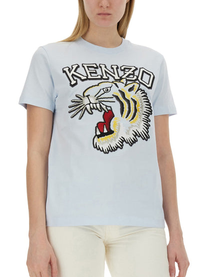 Kenzo Women T-Shirt With Tiger Embroidery by Luosophy