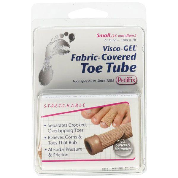 PediFix Visco-Gel Fabric-Covered Toe Tube small by Pasteur Pharmacy
