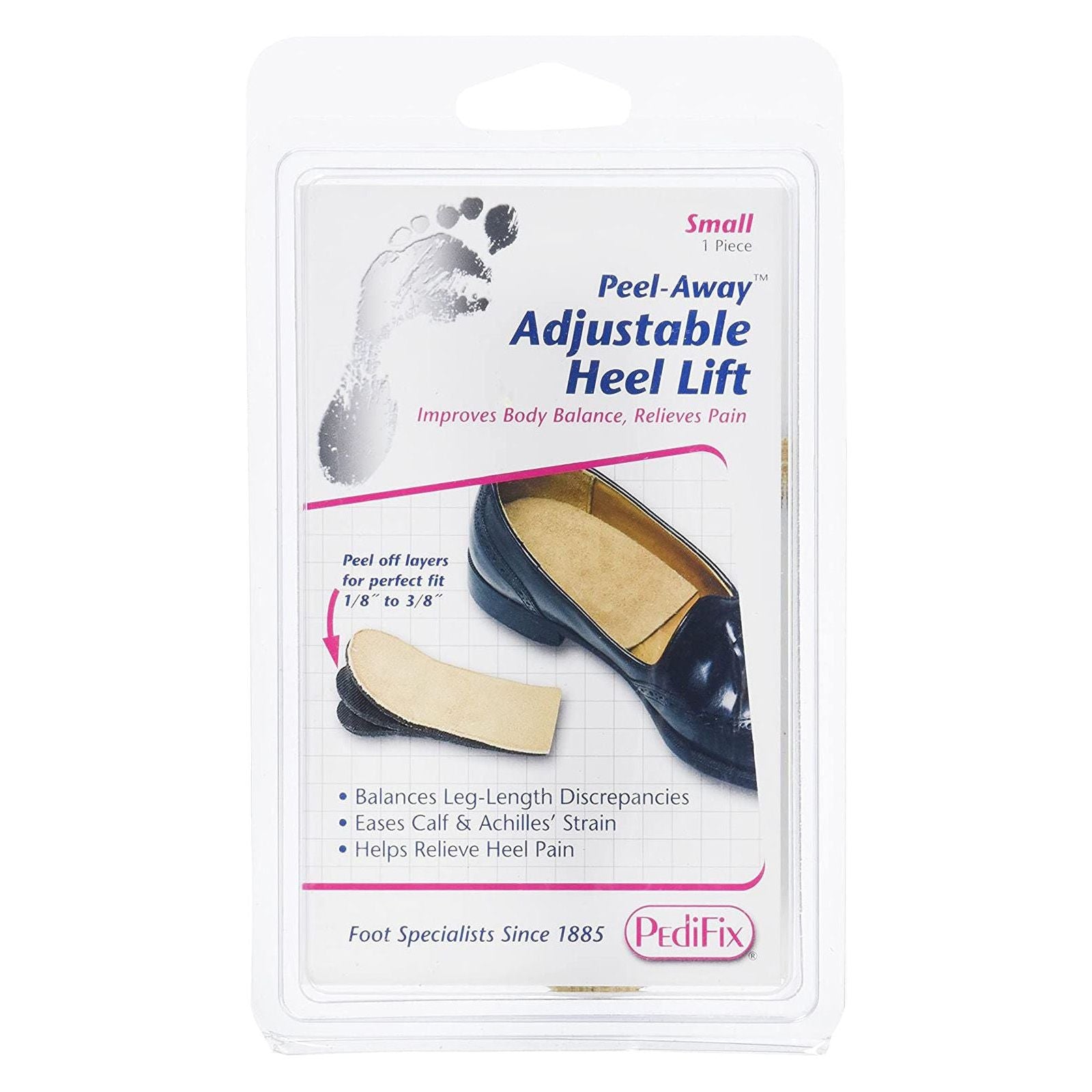PediFix Adjust-a-heel Lift Small Womens Size 4-7 by Pasteur Pharmacy