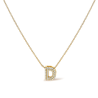 10K White Gold Diamond Accent "A" Initial Bubble Pendant Necklace by Bids.com