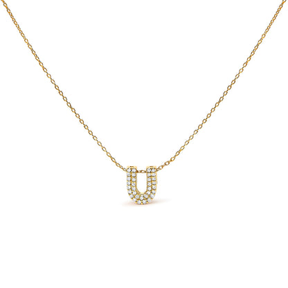 10K White Gold Diamond Accent "A" Initial Bubble Pendant Necklace by Bids.com