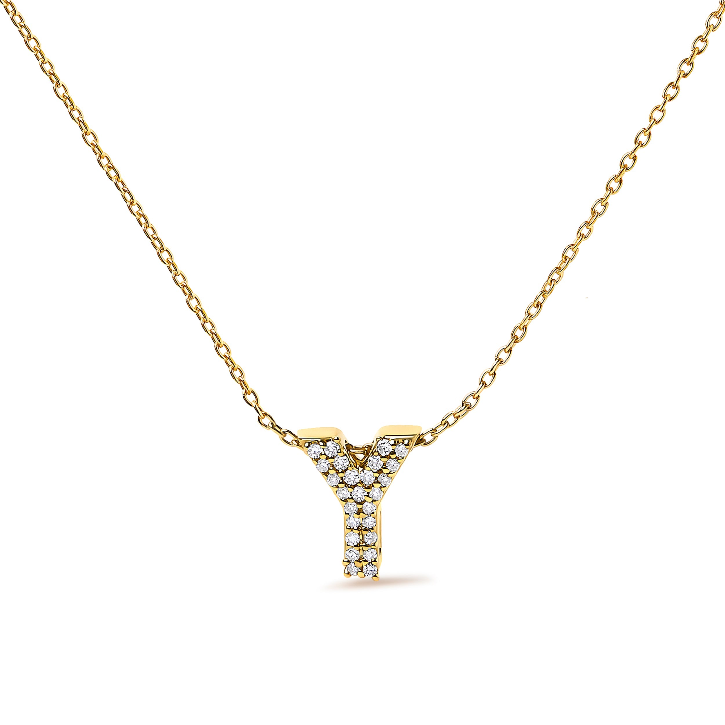 10K White Gold Diamond Accent "A" Initial Bubble Pendant Necklace by Bids.com