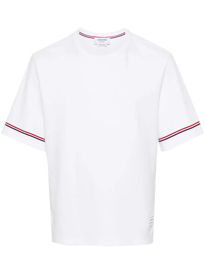 Thom Browne Men Rwb Stripe T-Shirt - DestGlow
