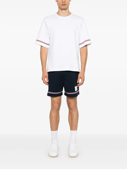 Thom Browne Men Rwb Stripe T-Shirt - DestGlow