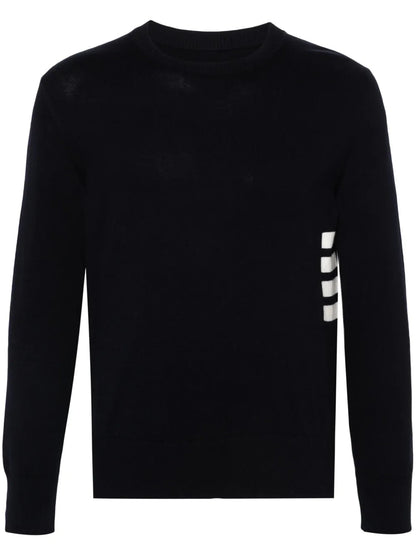 Thom Browne Men 4-Stripe Detail Sweater by Luosophy