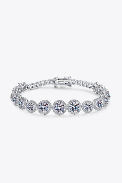 10.4 Carat Brilliant Round Cut Sparkala™ Tennis Bracelet (Rhodium Over Pure Sterling Silver) by Sparkala