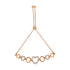 10K Rose Gold over .925 Sterling Silver 1/10 Cttw Round-Cut Diamond Heart Link Adjustable Bolo Bracelet (H-I Color, I2-I3 Clarity) - 6"-9" Adjustable by Bids.com