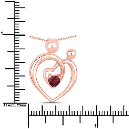 0.32 Carat Genuine Garnet .925 Sterling Silver Pendant by Bids.com
